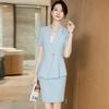 Treuroman Set Completo Professionale da Donna Blu Cielo a Maniche Corte