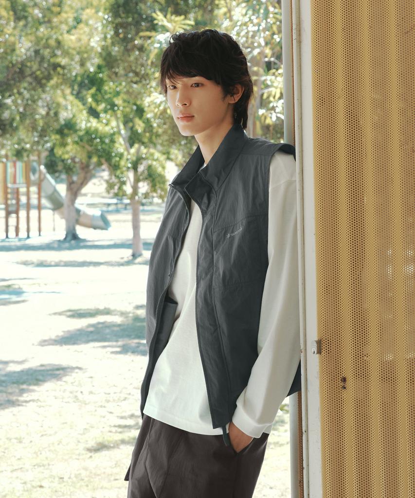 Snowpeak Apparel Taslan Stand-Neck Vest (S26Mmlve50) Urban Green
