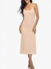 European and American Long Camisole Dress with Adjustable Straps – Soft, Round Neck Nightgown