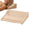 Wooden Headrest Hollow Cervical Relaxing Cushion Neck Support Pillow For Spa Gym Hotel Room Personal Relaxation Post-Workout