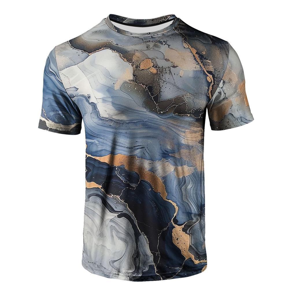 Fashion Colorful Abstract Art 3D Print T-Shirts Men Women Tees Short Sleeve Round Neck T Shirt Harajuku Top Men's Clothing