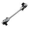 1/4Inch Mini Ratchet Wrench 72 Tooth With Double Drive Heads For Tight Space Alloy Steel Construction 99mm