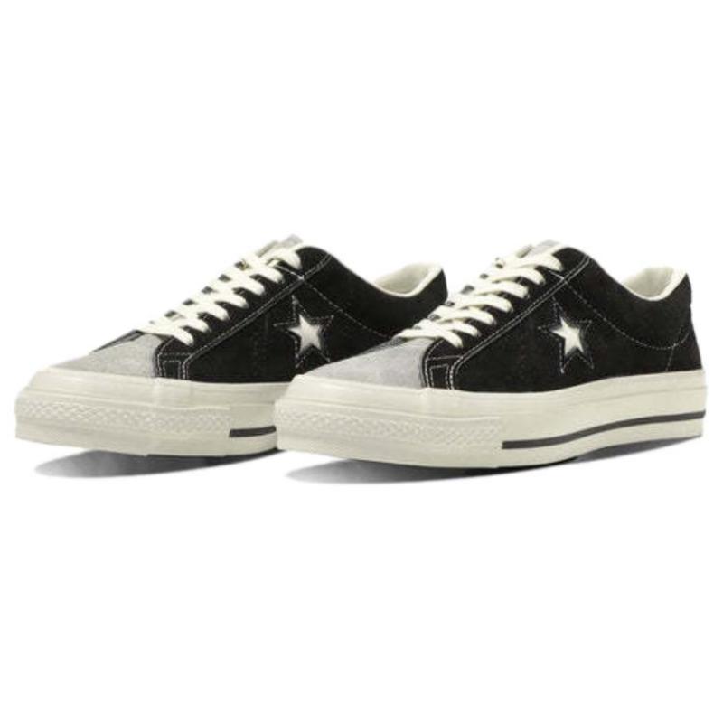 Converse One Star J VTG Suede Breathable Low-Top Espadrilles Unisex Black