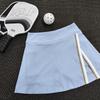 Women's Quick-Dry High-Waisted Tennis Skirt - Slim Fit, Anti-Exposure, Fake Two-Piece Design, Ideal for Summer Running & Fitness