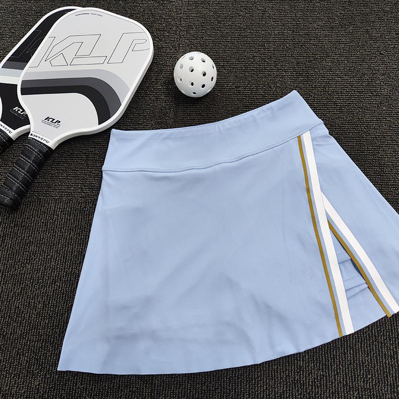 Women's Quick-Dry High-Waisted Tennis Skirt - Slim Fit, Anti-Exposure, Fake Two-Piece Design, Ideal for Summer Running & Fitness