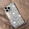 Custom White Heart iPhone Case for Models 12/11, 13, 15, 16 Pro, 17 Pro Max