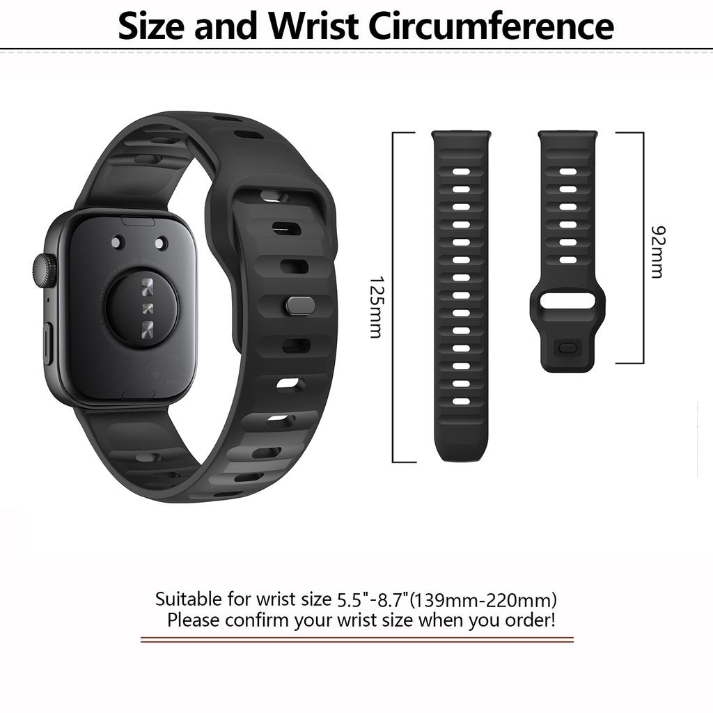 KALEBOL Silicone Watch Band for Huawei Watch Fit 4 Pro/Fit 4/Fit 3 Reverse Buckle Wrist Strap