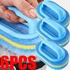 6/3/1Pcs Household Cleaning Brush with Handle Sponge High-Density Thick Scouring Pad Kitchen Bathroom Toilet Wall Clean Brush