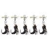 5Pcs Bionic Fishing Baits with Sharp Hook Compact Design Portable Rotatable Saltwater Freshwater Swimbaits Fly Fishing Lures