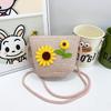 Childrens Cartoon Flower Mini Crossbody Bag With Waterproof Pu For Play And Daily Use