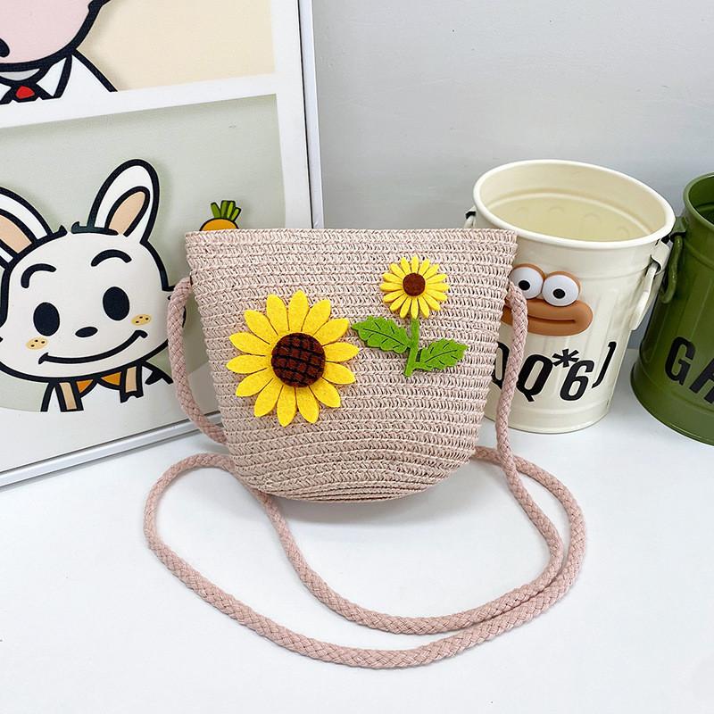 Childrens Cartoon Flower Mini Crossbody Bag With Waterproof Pu For Play And Daily Use