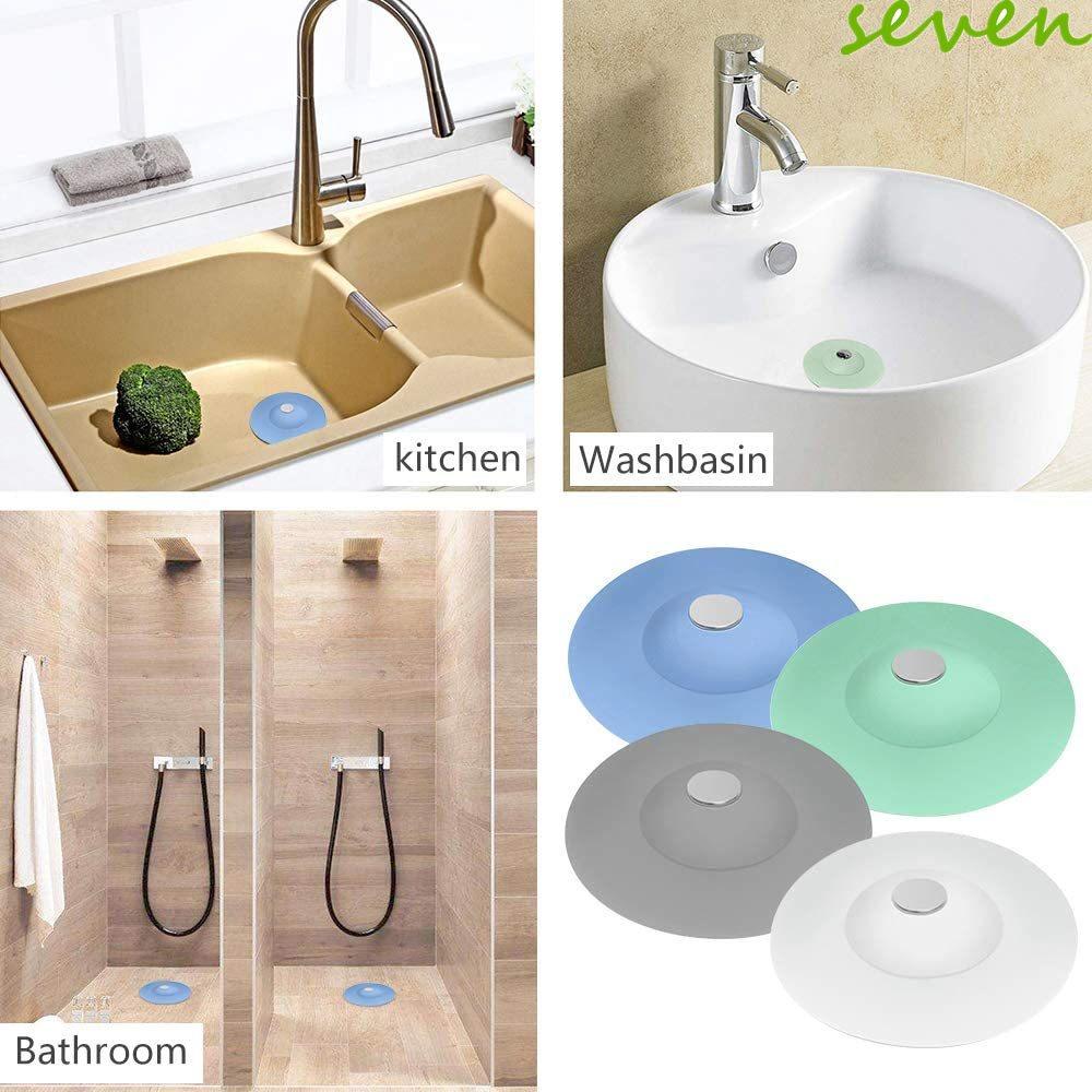 Bathroom Deodorizing and Anti Clogging Circular Floor Drain Silicone Sink Cover