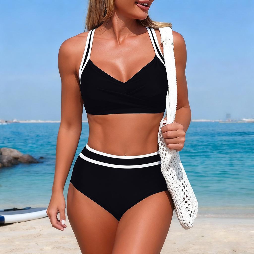 Women's Fashionable And Sexy Two-piece Nylon Swimsuit