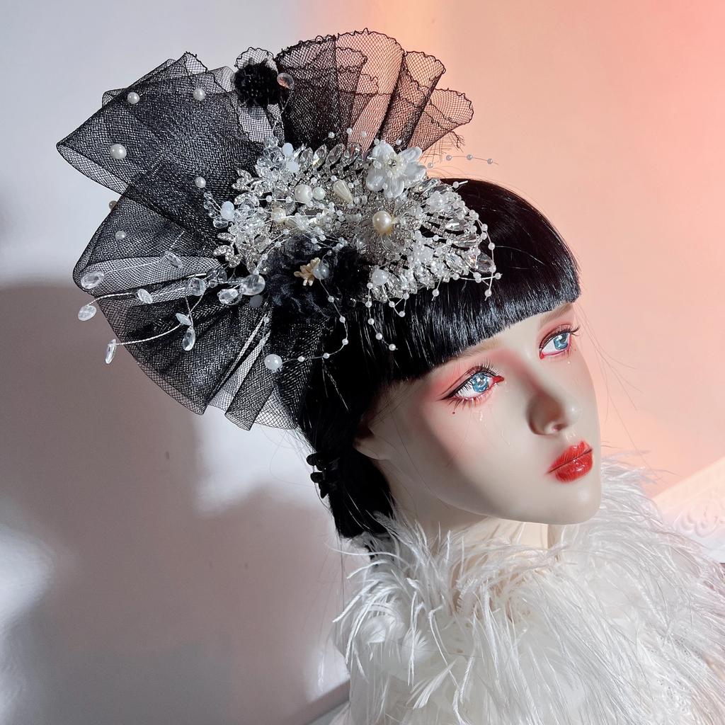 Lolita Fairy Butterfly Halo Crown Headpiece Bridal Wreaths Flowers Headband Women Girl Mermaid Princess Elf Cosplay Headdress