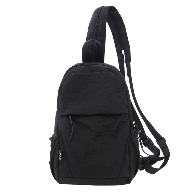 Color Solid Backpack Lightweight For Travel Outdoor Casual Fashion Schoolbag