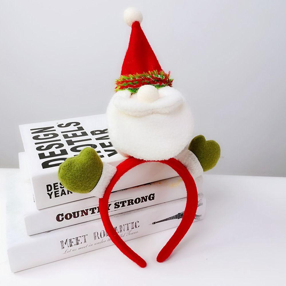 

Band Fawn Horn Elk Christmas Decoration Female Plush Hair Hoop Christmas Headband Antlers Headband A