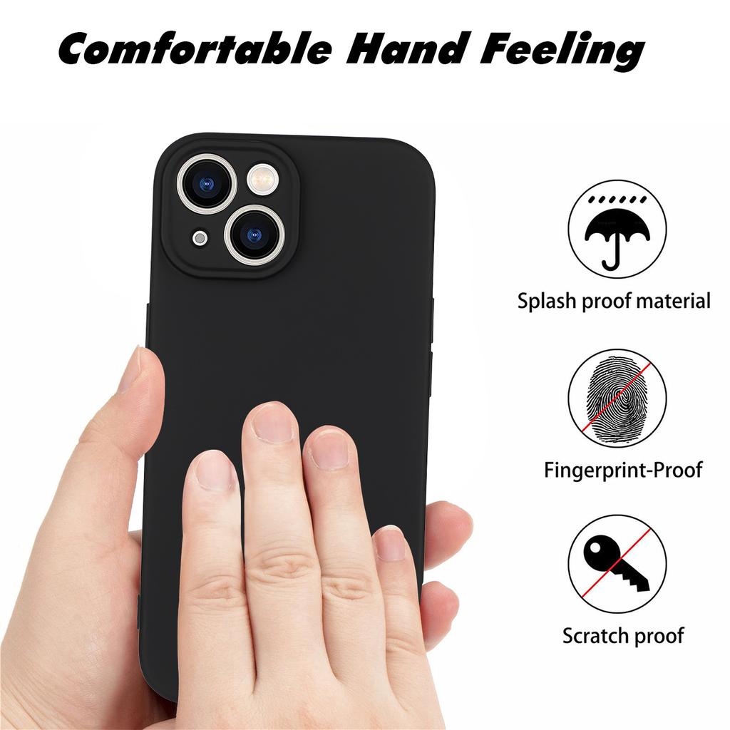 For iPhone 15 Pro TPU Case Shockproof Phone Cover with Screen Film