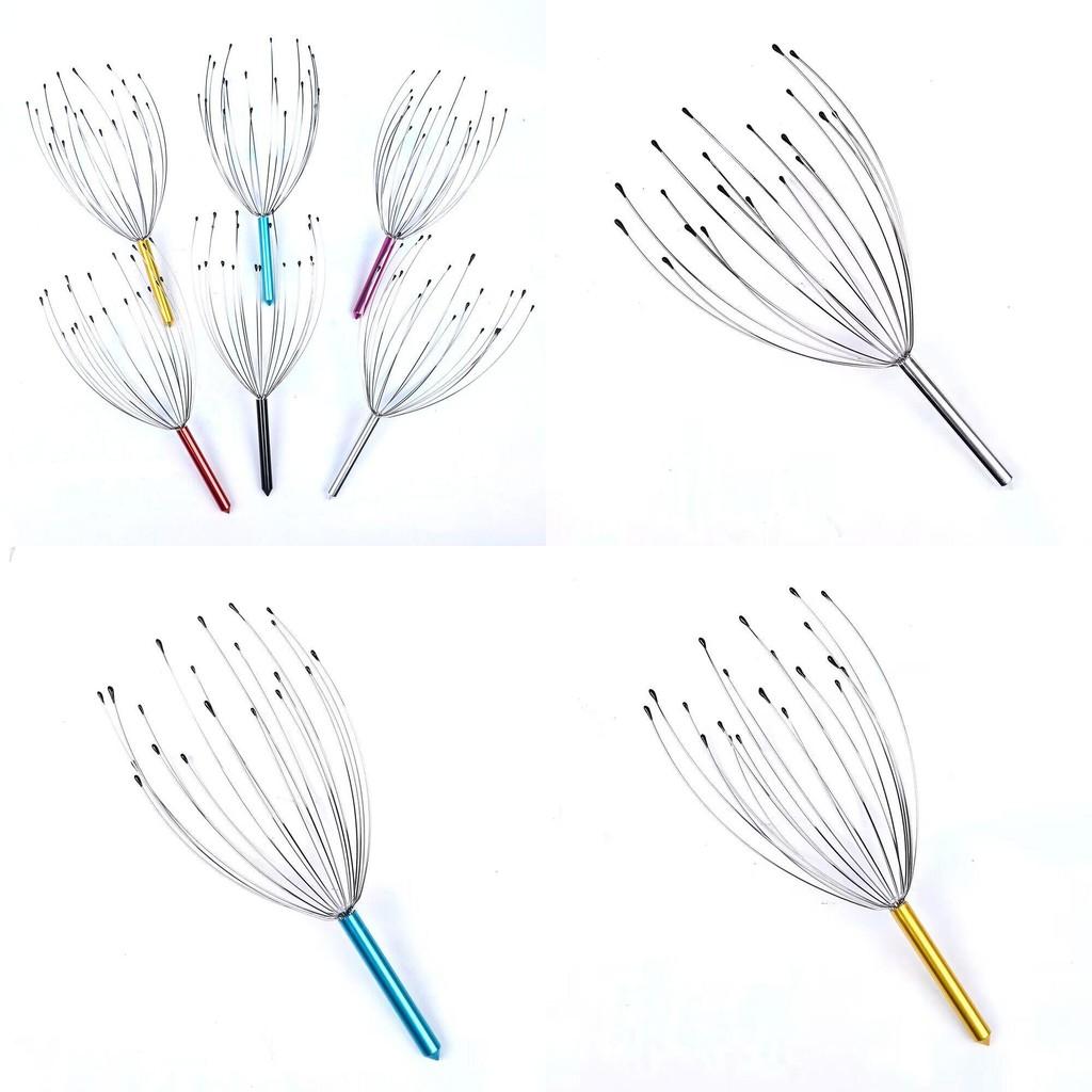 Versatile 20 Prong Metal Octopus Scalp Massager For Ultimate Relaxation And Stress Relief