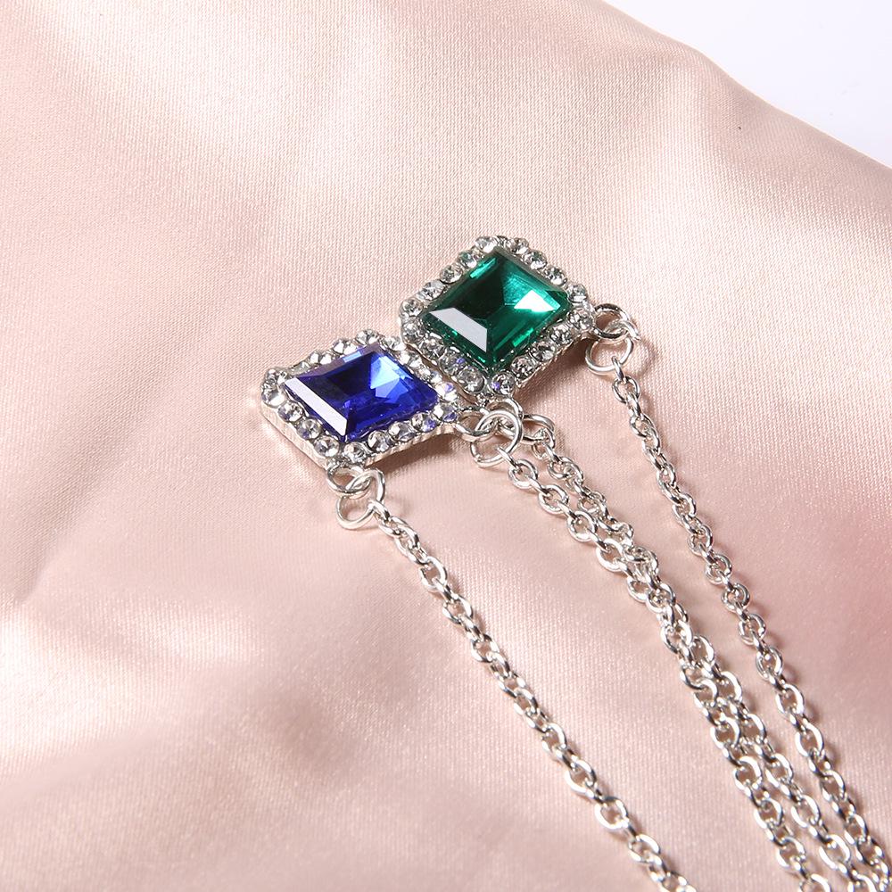 Big-Name Fashion Street Shot Personalized Popular Women'S Diamond Chain Multi-Layer Necklace Party Accessories