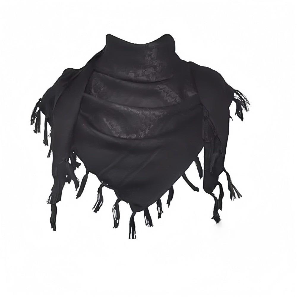 Breathable Tassel Jacquard Square Scarf Durable Neck Gaiter Ideal Gift Neck Wrap Shawl Outdoor