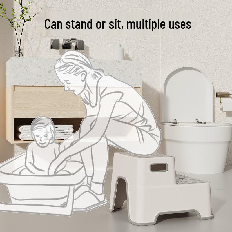 Kids' Anti-Slip Step Stool: Footrest & Washstand for Tooth Brushing