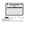 Golf Scorecard Board Erasable Dry Erase Whiteboard with 1 Pen Portable Golf Score Card Holder Accessories for Men Women Golfer