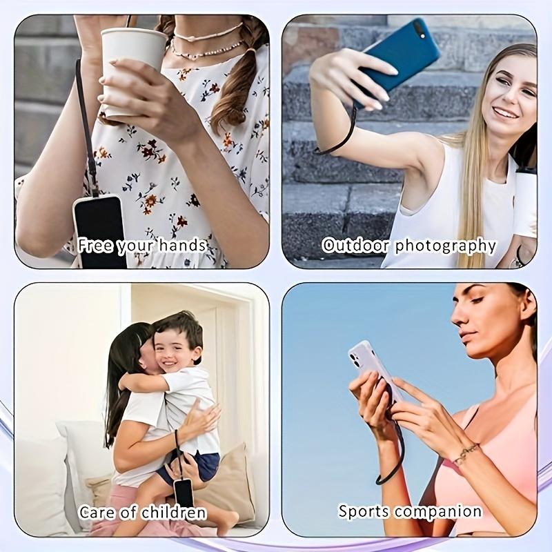 Handy-Handgelenk-Lanyard Seil Armband Anti-Fall-Drop Telefon Handgurt Kordel Band Mobil Für Samsung Handy Kette Anhänger