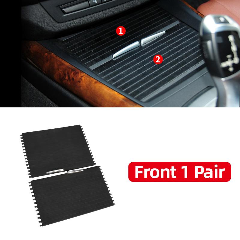 For BMW X5 X6 E70 E71 E72 Front Console Cup Holder Sliding Shutters Cover Trim Center Roller Blind Cover Replacement 2007-2014