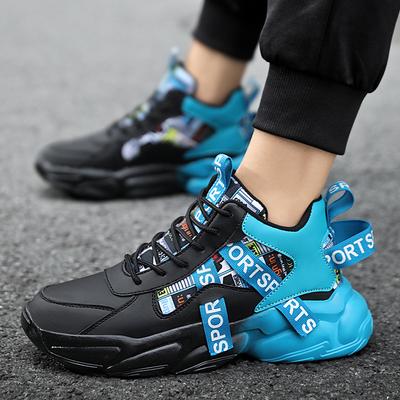 Men's Shoes In Large Size Fashionable High Cut New Couple Style Thick Soled Shoes Casual Sports Shoes Dad Shoes Trendy Shoes