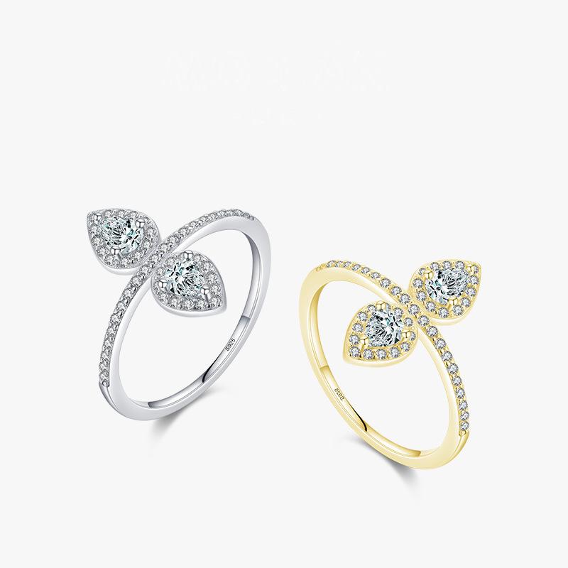 Tancise Classic 925 Sterling Silver  Zircon Ring Ladies Jewelry Wedding Promise Party Gift