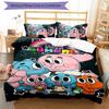 3pcs The Amazing World of Gumball1 pattern bedding set duvet cover set includes duvet cover &pillowcases, perfect all season bedroom decoration & gift