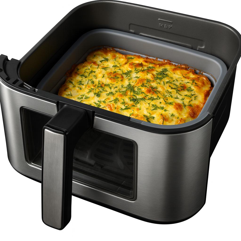 Frytkownica Beztłuszczowa Duża Air Fryer 8,5L Airfryer + Wkład Silikonowy