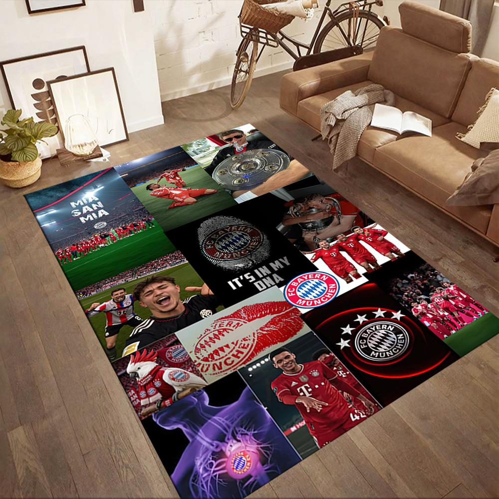 Bayern Munich Floor Rug Office Rug Suitable for Entryway Decorate room Game Room Living Rooms Antislip Carpet Anime Office Decor Gift for Festivals