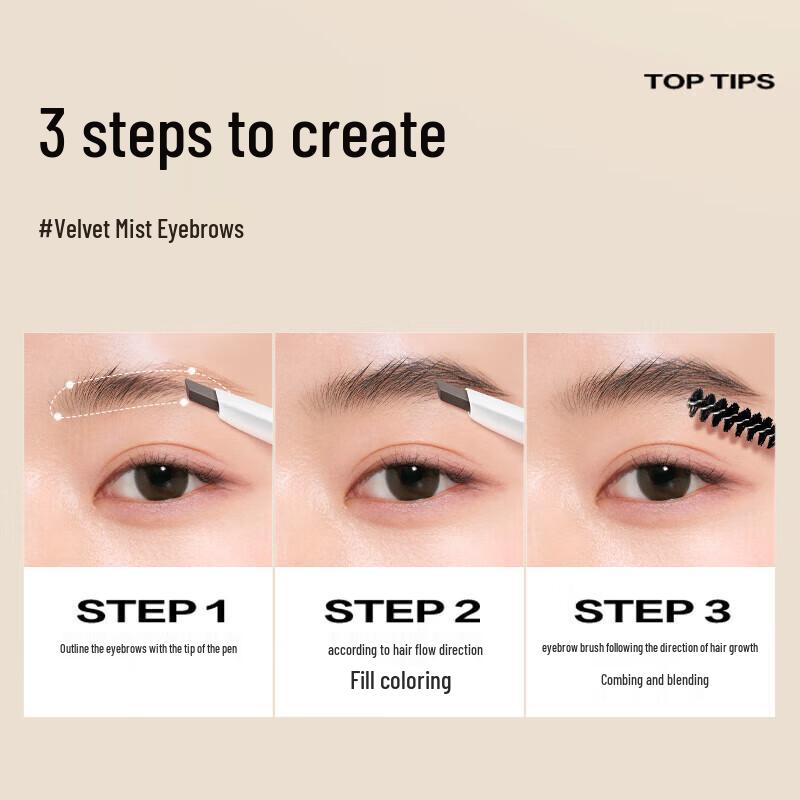 Chando Double-ended Velvet Mist Eyebrow Pen