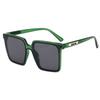 New Vintage Square Oversized Sunglasses Women Men Brand Designer Transparent Gradient Sun Glasses Big Frame Eyewear UV400