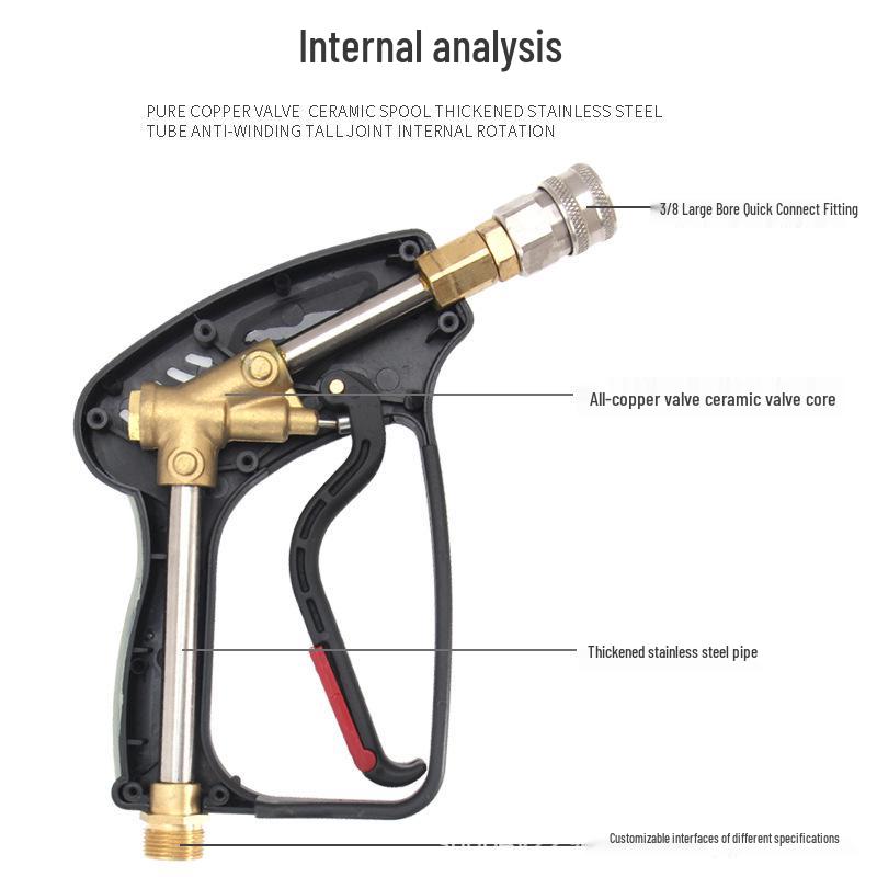 Ultra-High Pressure Foam Spray Gun for Car Wash with Stainless Steel Water Gun