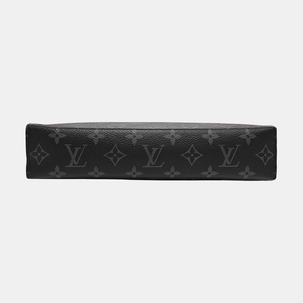 [Pre-Owned] Louis Vuitton Pochette Voyage MM 'Black Monogram Eclipse Canvas' - Very Good #1G1KZWY