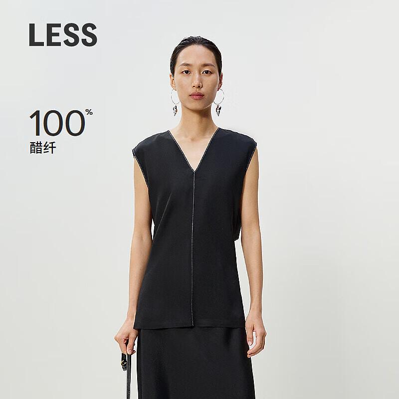 LESS 2025 Summer Sleeveless Long Shirt XL