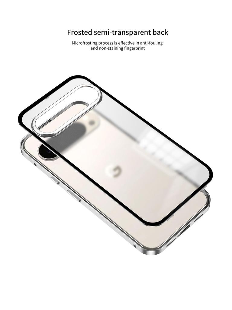 Google Pixel 10 Series Snap-Button Metal Frame Phone Case