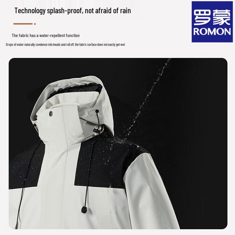 Rommon Unisex 3-in-1 Detachable Outdoor Windproof Waterproof Jacket