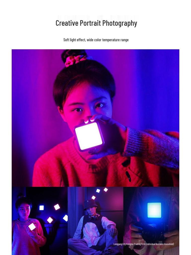 2025 VL49RGB Mini Pocket Full Color Fill Light for Mobile Photography