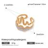 Gold Color Stainless Steel Leaf Rings for Women Vintage Irregular Zircon Crystal Double-Layer Index Finger Rings Jewelry Gifts