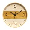 12 Inch Teaching Kids Wall Clock Silent Quartz Wall Clock Minimalist Wooden Wall Clock  Office
