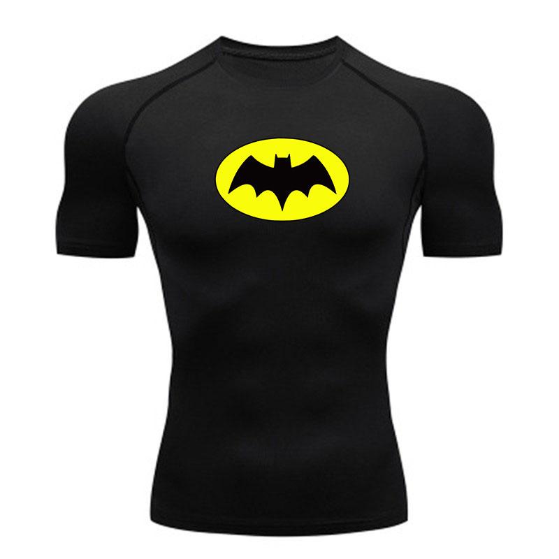 Men's Quick Dry Compression Fitness T-shirt, Breathable Stre