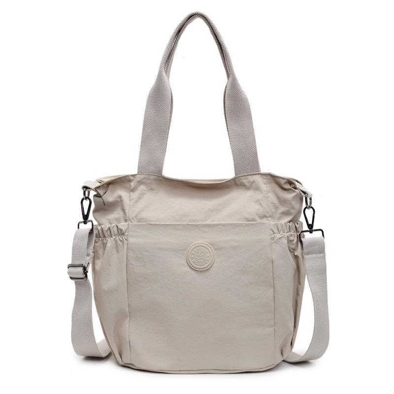 Canvas bag Lazy wind messenger bag Summer new large-capacity bag Women's shoulder tote bag