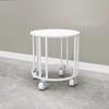 Modern Iron Floor Standing Flower Stand Movable Pot Rack with Wheels Versatile Indoor Plant Stand Decorative