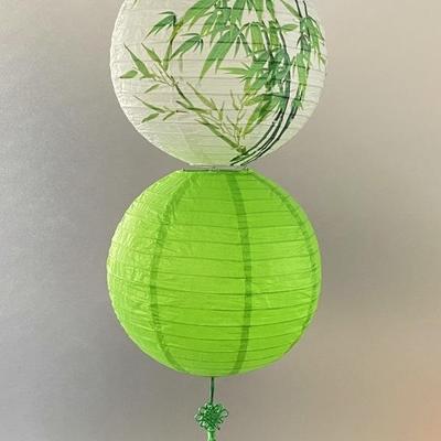 Plum Blossom Bamboo Lantern: Hand-Painted Traditional Chinese Paper Lampshade