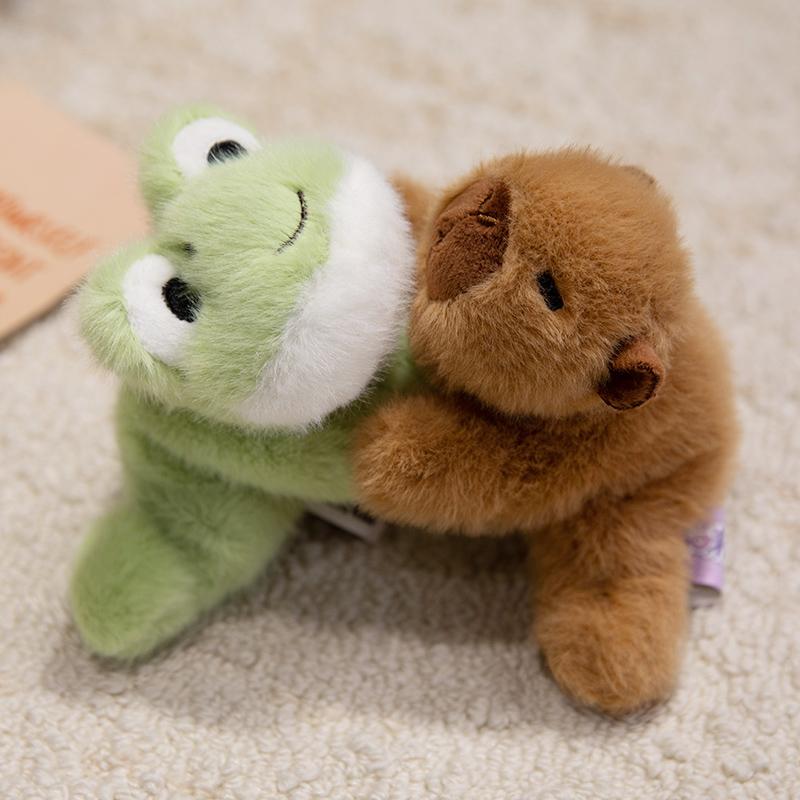 Cartoon Style Animal Doll Fluffy Lying Frog Duck Cow Plush Toy Room Decoration Birthday Gift For Boys And Girls