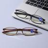 2026 Ultra-Light TR90 Frosted Full Frame Anti-Blue Light Reading Glasses with Resin Lenses, Model 1910 HD.