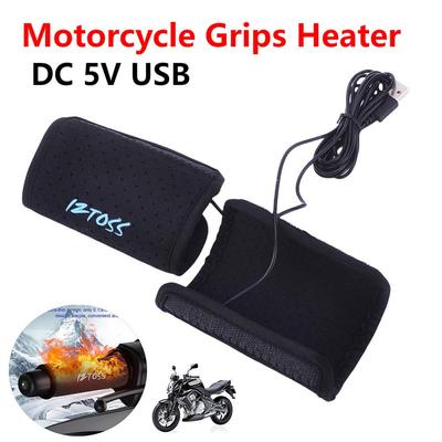 Motorcycles Heated Handles Grips USB Adjustable Insulated Handlebar Heater Electric Heated Grip Cover Winter Warmer Accessories